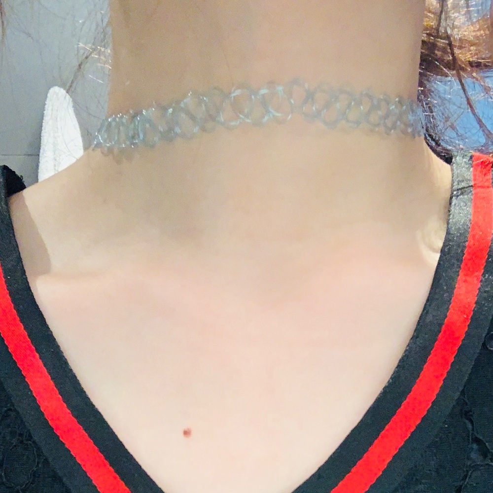 earrings and choker set